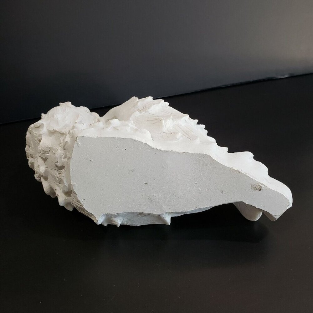 Set Of 2 White Sleeping Angel Cherub Figurines Wings Blue Flowers Friend Gift - Picture 5 of 9